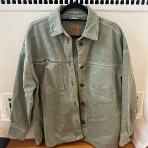 Gap Oversized Teal Denim Jacket